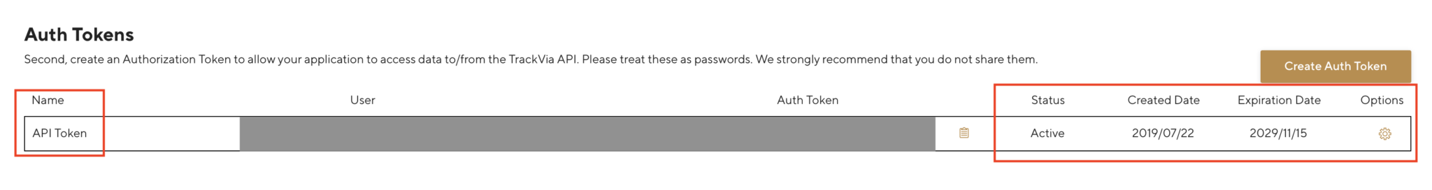 View Auth Token