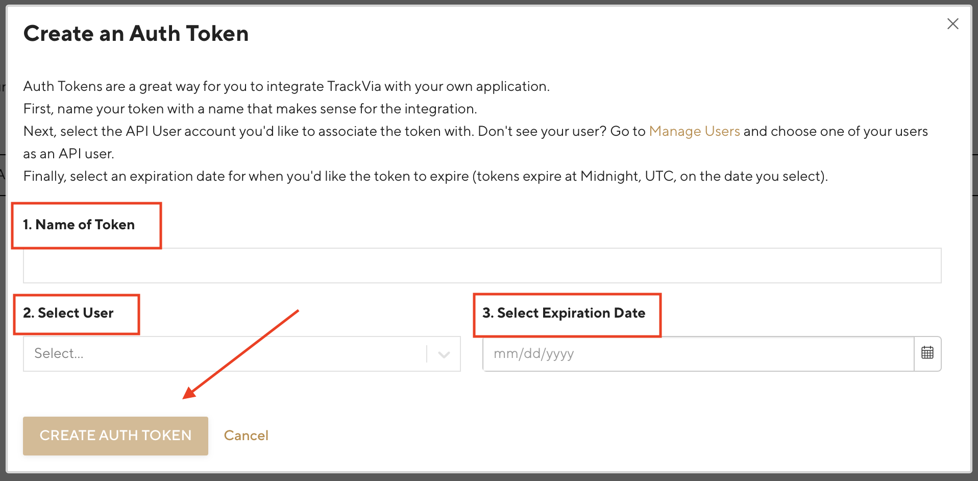 Create Auth Token