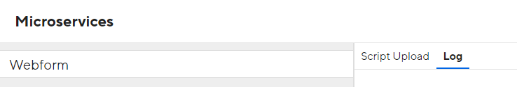 Microservice logs