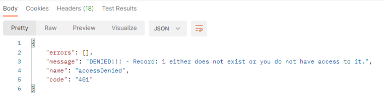 Denied access error