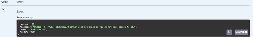 Denied Error